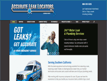 Tablet Screenshot of accurateleaklocators.com